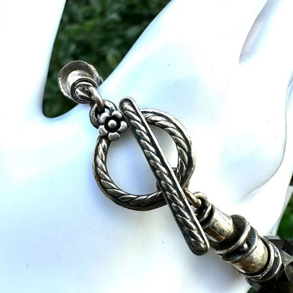 Vintage Silpada Smokey Quartz Sterling silver Bracelet - Picture 5 of 11